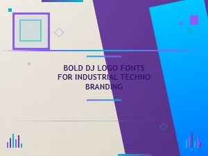Elevate Your Industrial Techno Brand with Bold Dj Logo Fonts