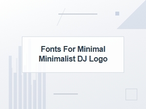Essential Minimalist Fonts for Clean Dj Logos